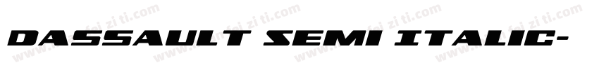 Dassault Semi Italic字体转换
